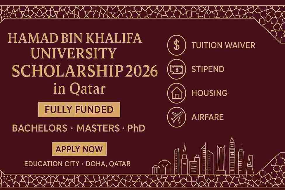 Beasiswa Hamad Bin Khalifa University 2026 di Qatar — Fully Funded