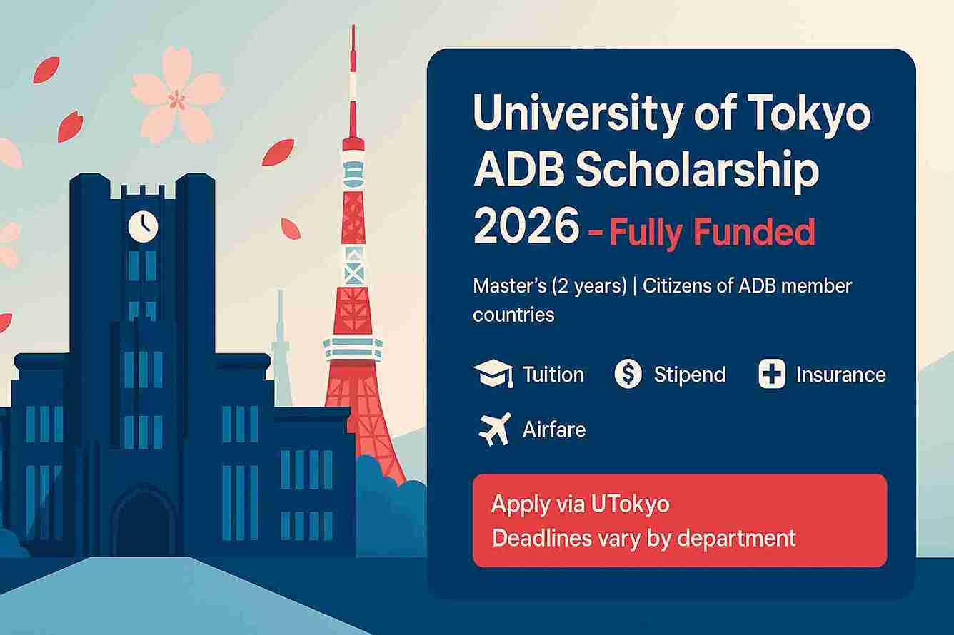 Beasiswa ADB 2026 di University of Tokyo