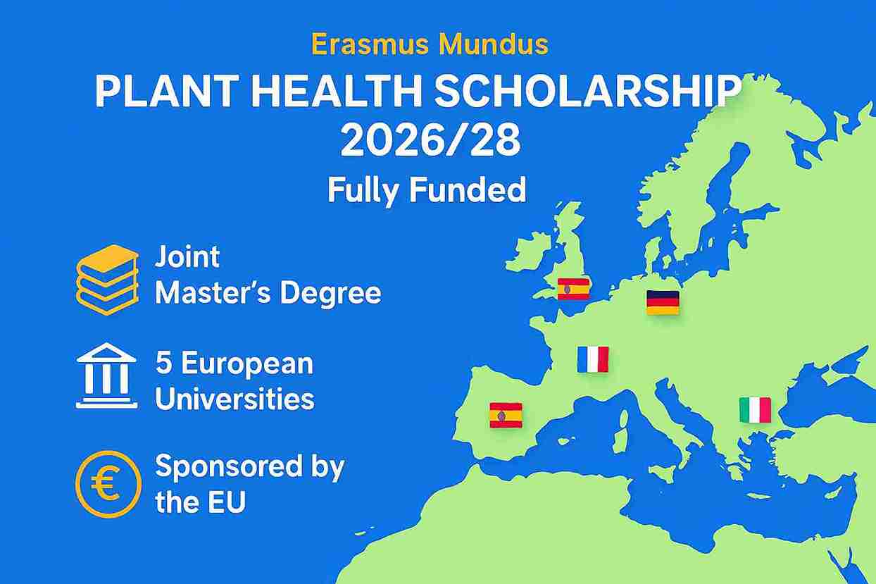 Beasiswa Erasmus Mundus Plant Health 2026–2028 (Fully Funded)
